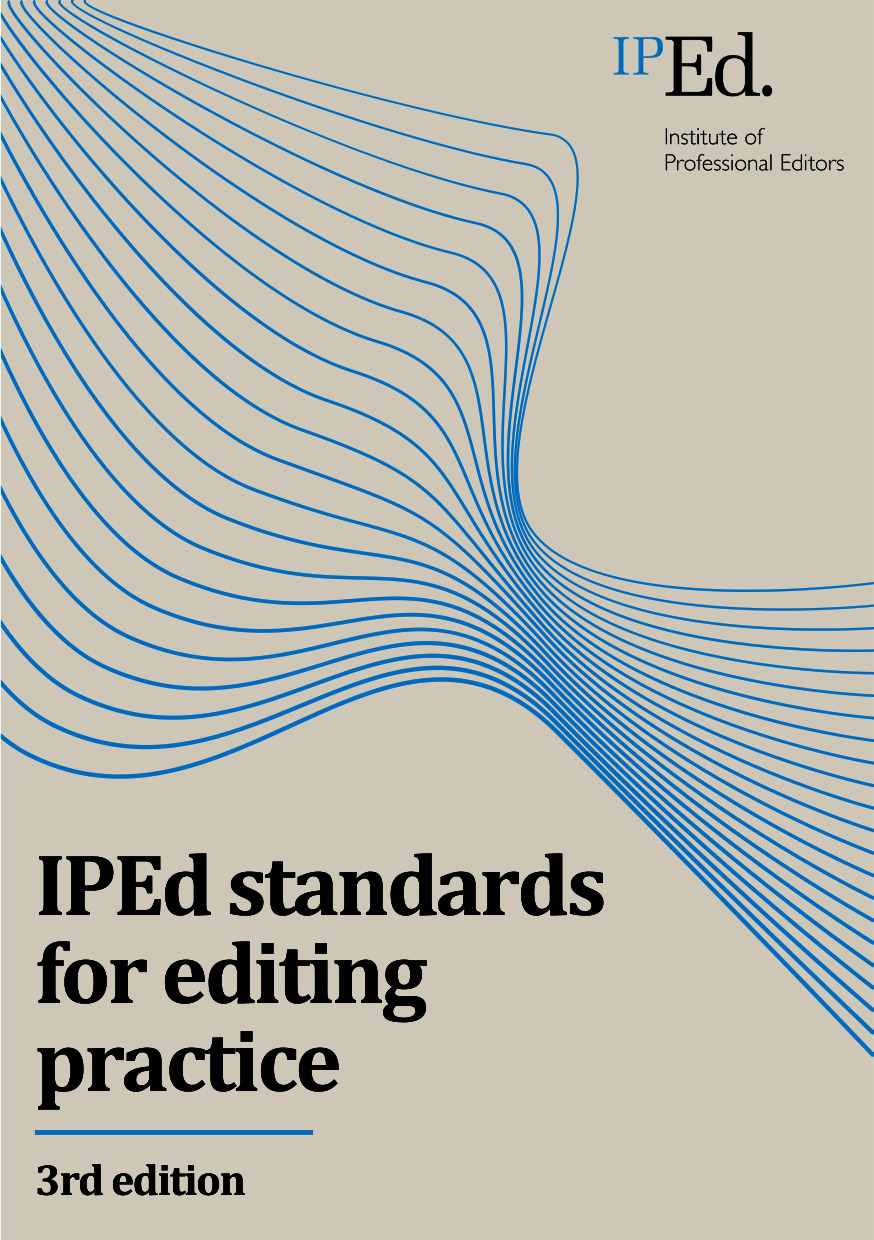 IPEd standards for editing practice, 3rd edition