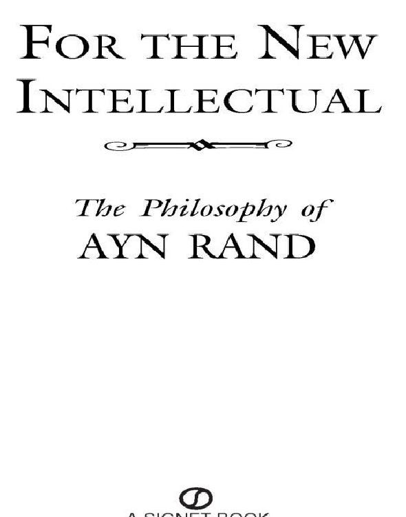 For the New Intellectual